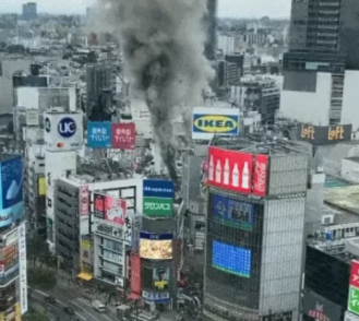 日本东京发生火灾